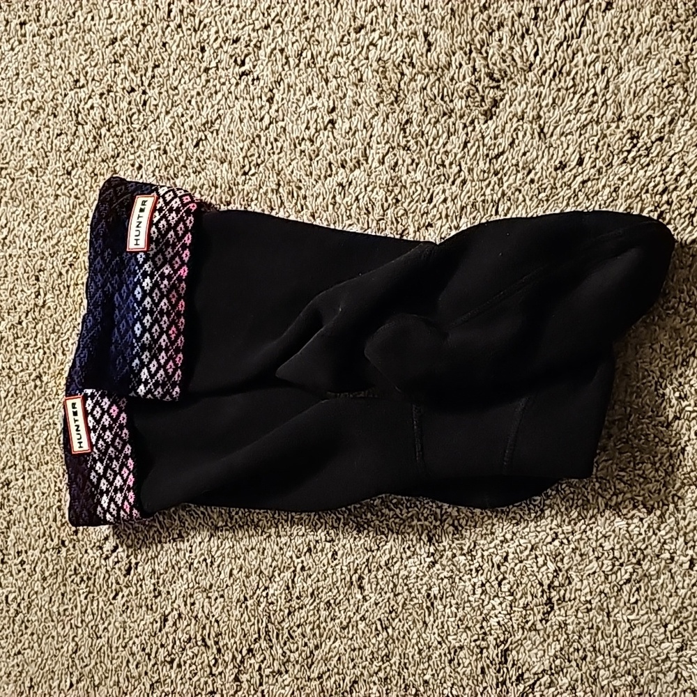 Hunter Boot Socks Medium Neptune Ion  Pink M20